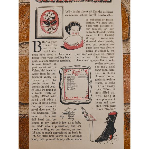 1942 "If You're Sentimental" by Dorothy Porter Quaint Vtg Print Article Ephemera - Picture 3 of 6
